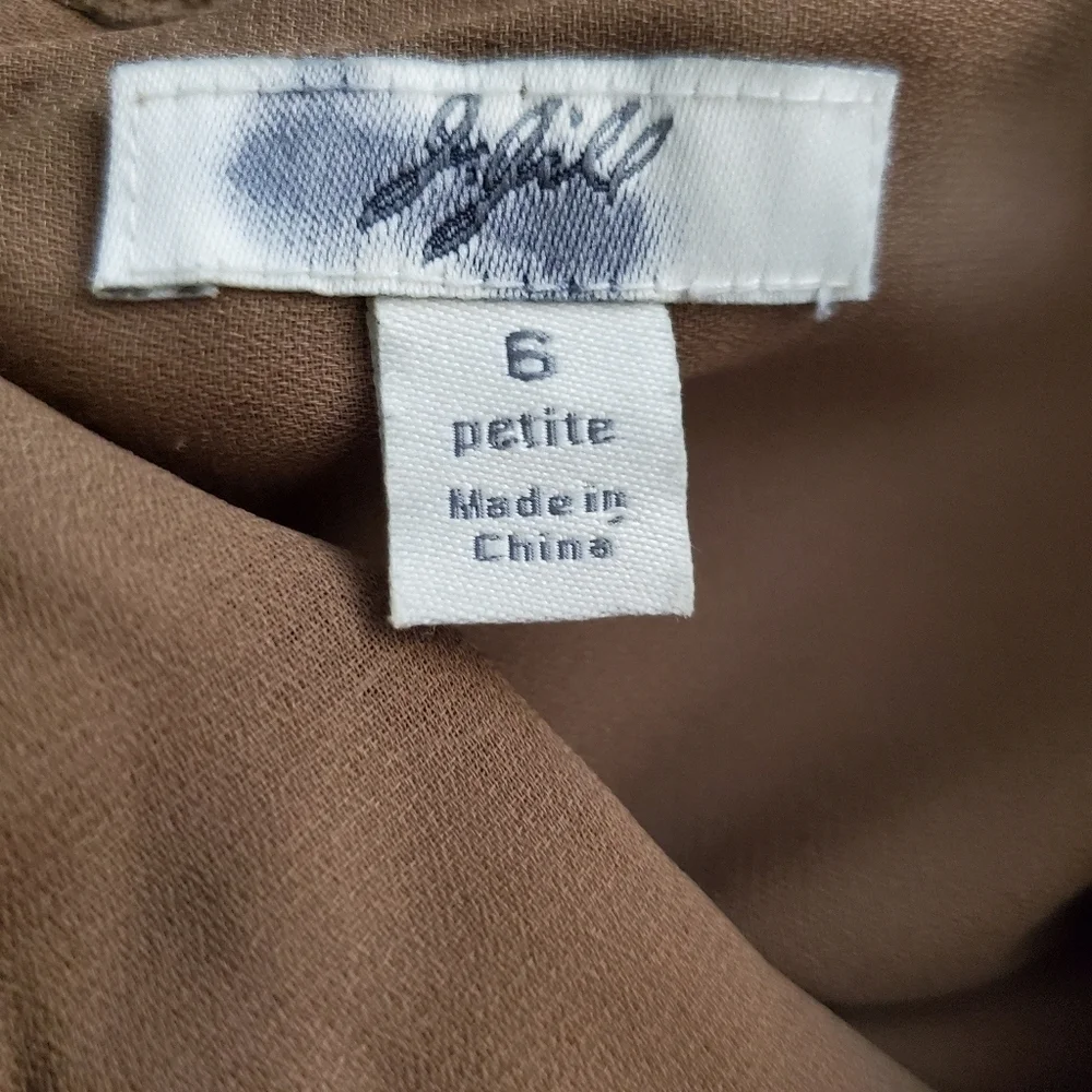 J.JILL LEATHER/SUEDE EMBROIDERED SKIRT